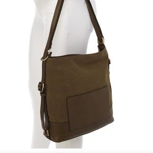 Seven days slouch faux leather bag
